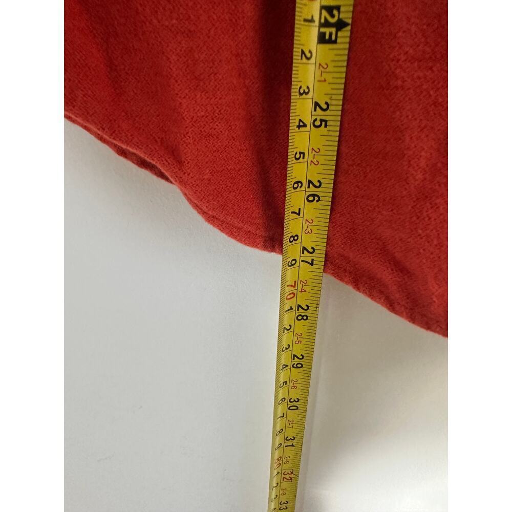 American Eagle Men Small Orange Winter Button Down Long Sleeve Flannel Shirt Top - Picture 8 of 9